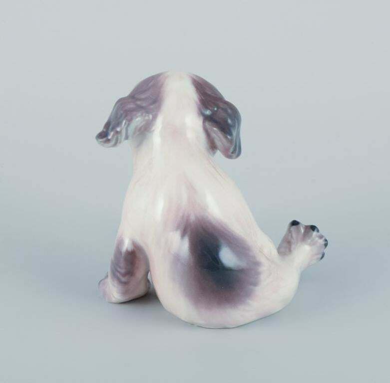 Dahl Jensen, Porcelain Figurine Of A Pekingese Puppy. photo Art