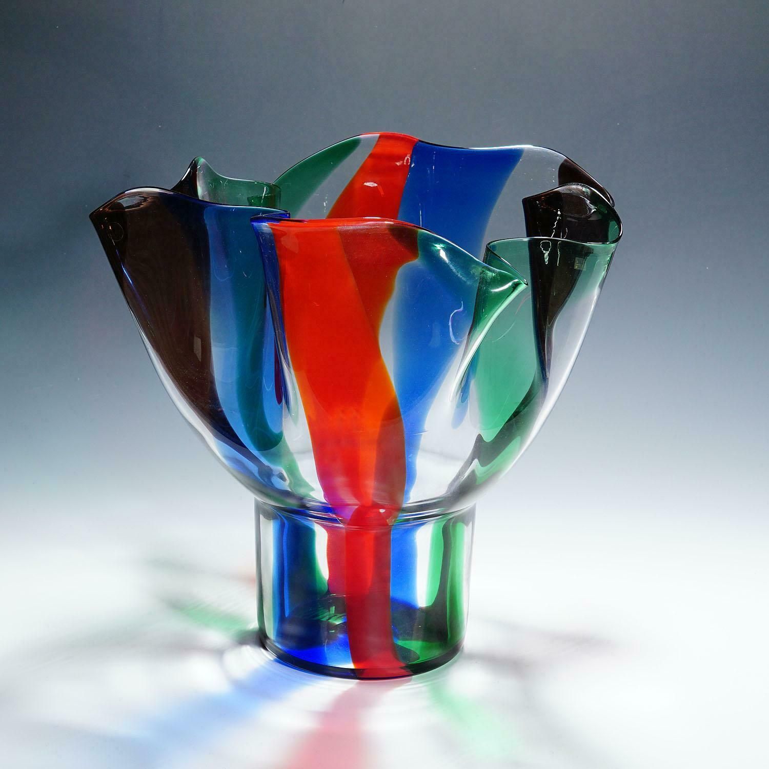 Large Venini Vase 'Kukinto', Designed By Timo Sarpaneva In 1991 photo vinterior