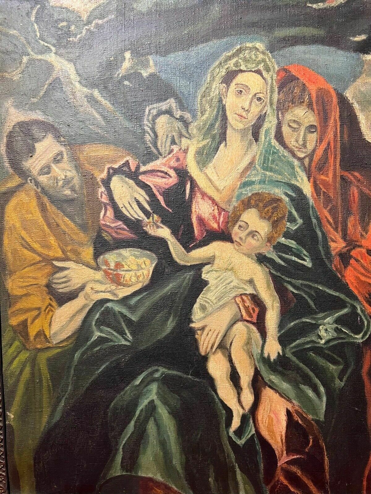 Spanish Fine Art 'The Holy Family With Mary Magdalen' After El Greco photo 750.0