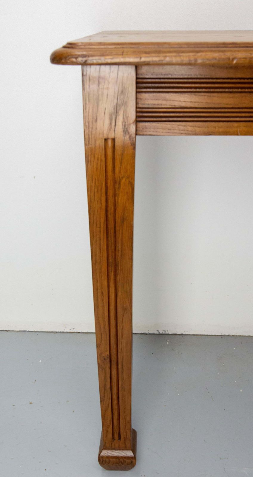 Antique French Oak Wall Mounted Console Art Deco Circa 1940 photo vintage