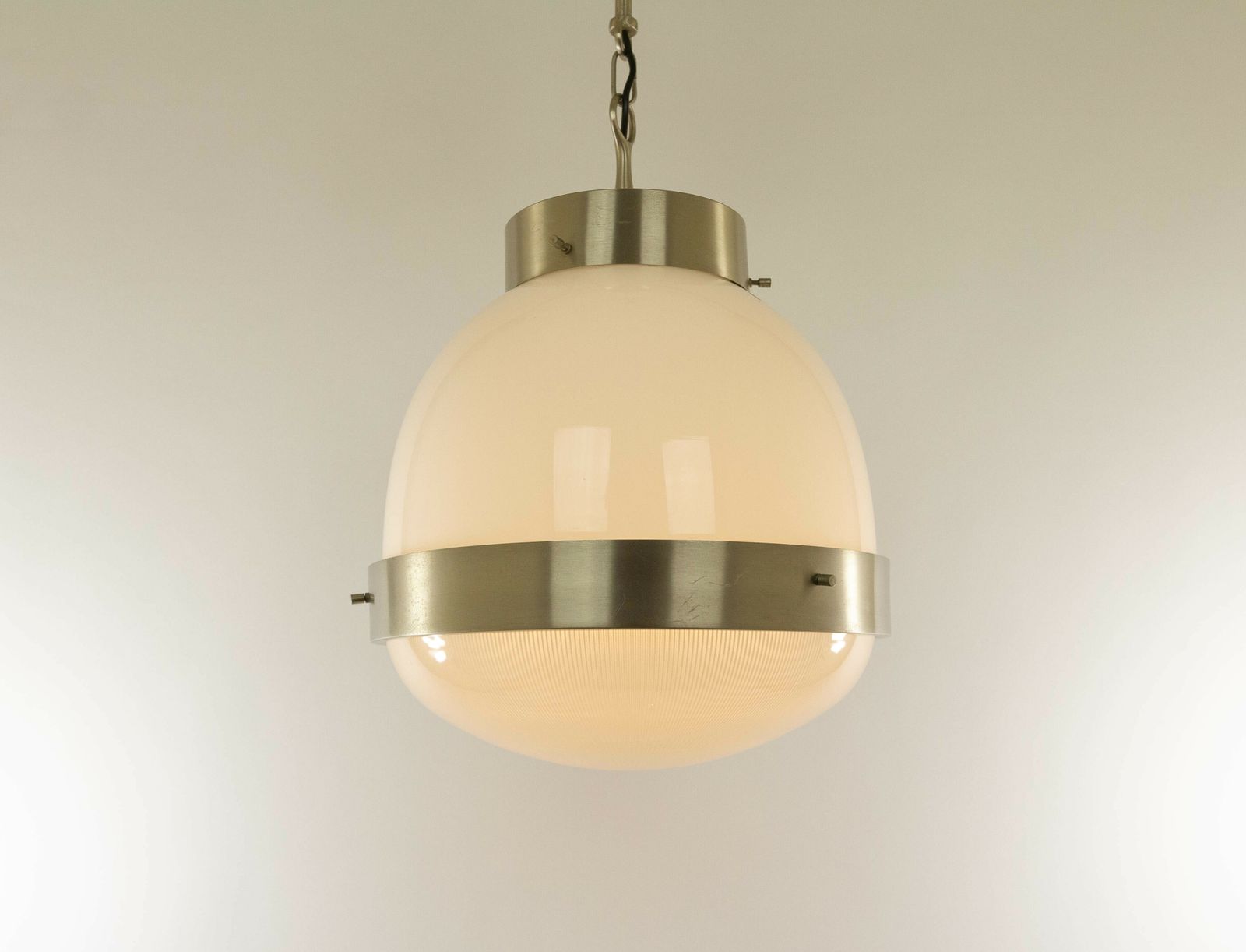 Delta Glass And Nickel Pendant By Sergio Mazza For Artemide, 1960s photo furniture