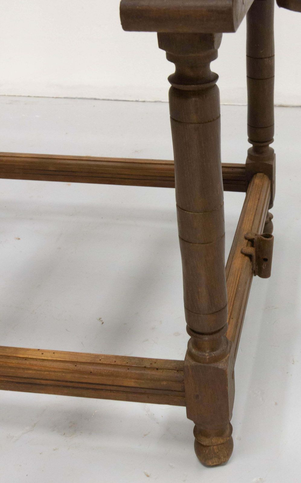 photo vintage 19th Century Toy Chest Or Coffer Carved Chestnut Ancient Baby Cradle, French