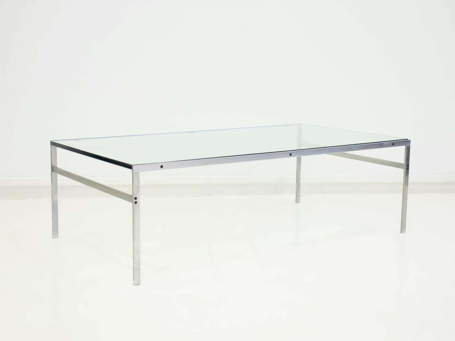 photo furniture Preben Fabricius And Jørgen Kastholm Coffee Table Of Steel And Glass