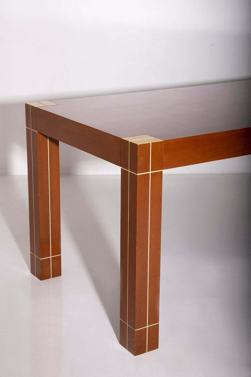 Italian Table With Brass Edges In The Renato Polidori Style photo Furniture