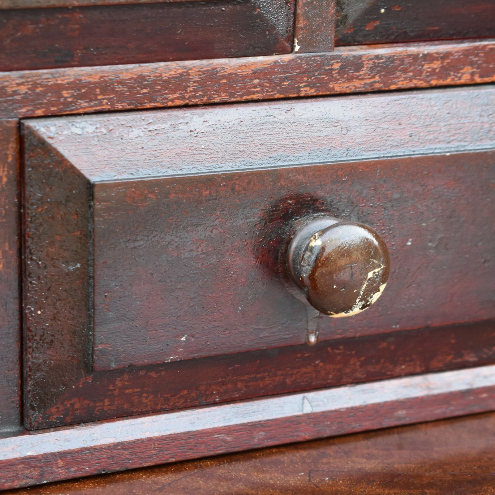 Antique Victorian Mahogany Apothecary Cabinet Haberdashery Bank Of Drawers photo Furniture