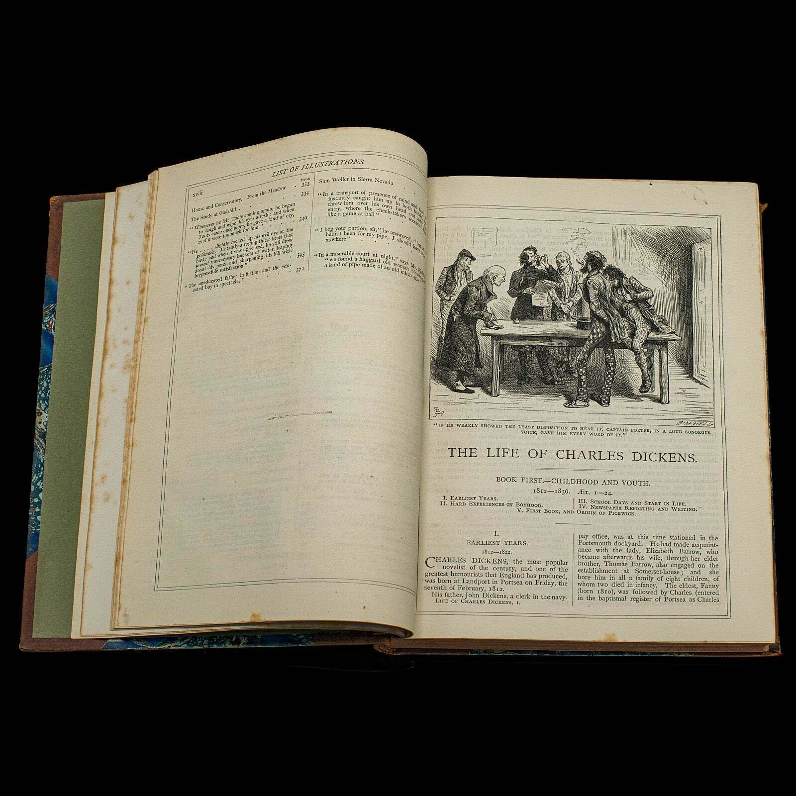 Antique Book, The Life Of Charles Dickens, Biography, English, Victorian, C.1880 photo 395.0