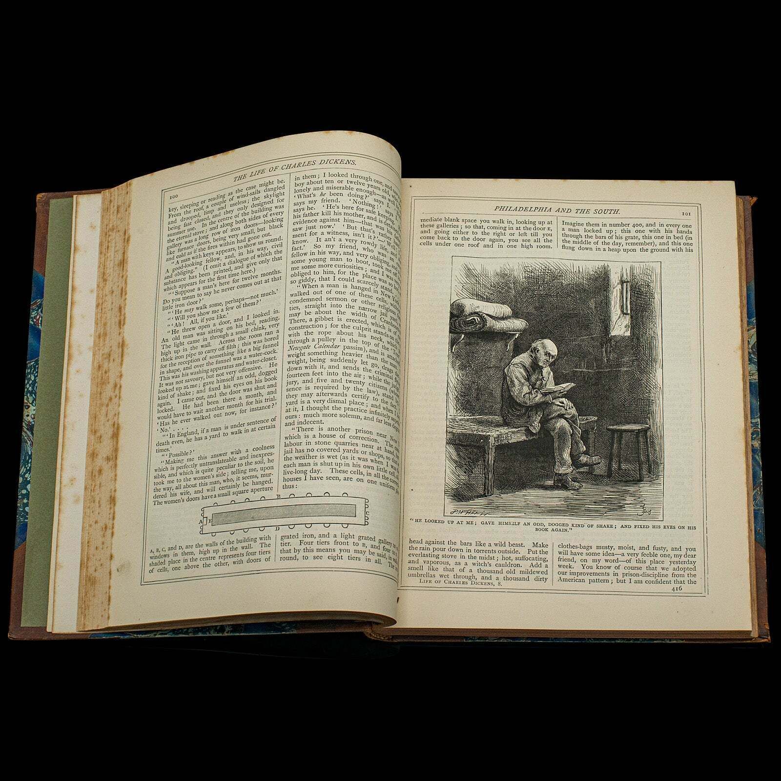 Antique Book, The Life Of Charles Dickens, Biography, English, Victorian, C.1880 photo vintage