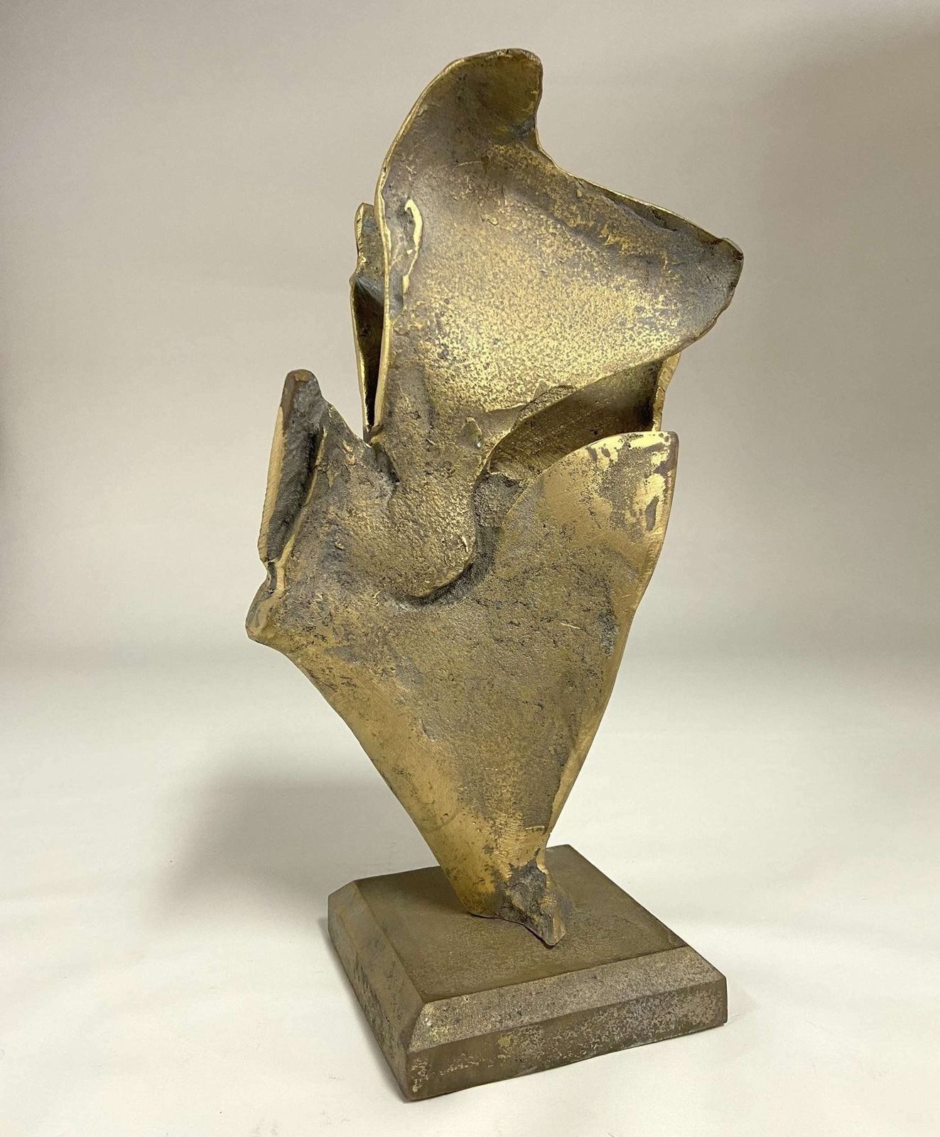 Expressive Bronze Abstract Sculpture Of Bird photo furniture