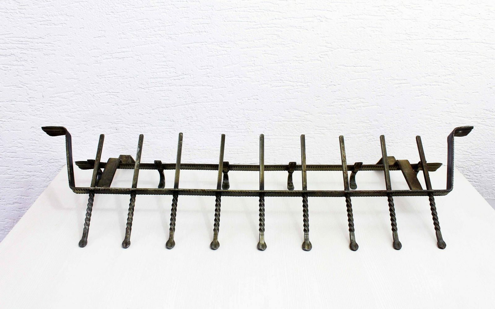 Large Coat Rack 60s Art Deco Style All Metal With Shelf. photo furniture