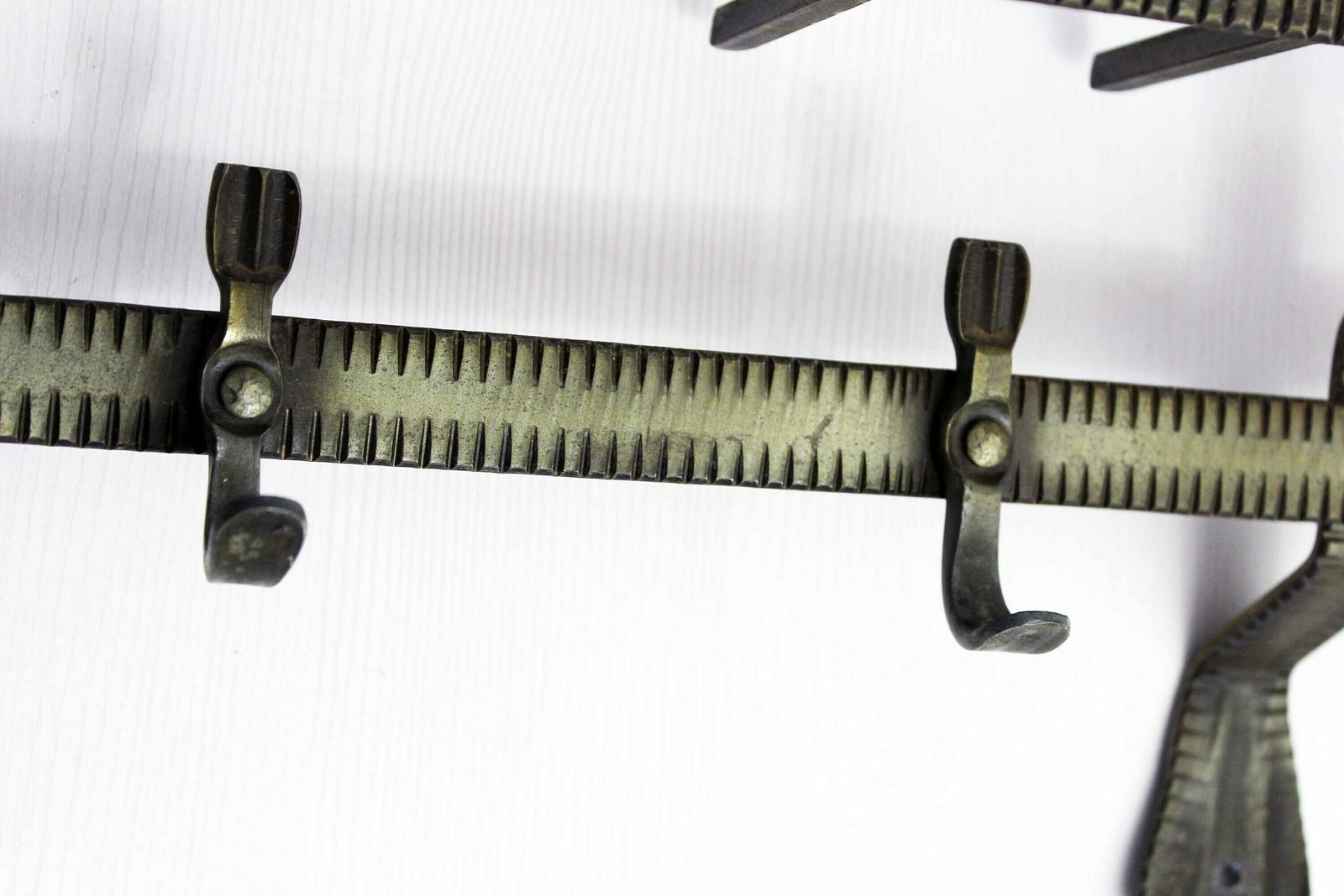 Large Coat Rack 60s Art Deco Style All Metal With Shelf. photo 278.0