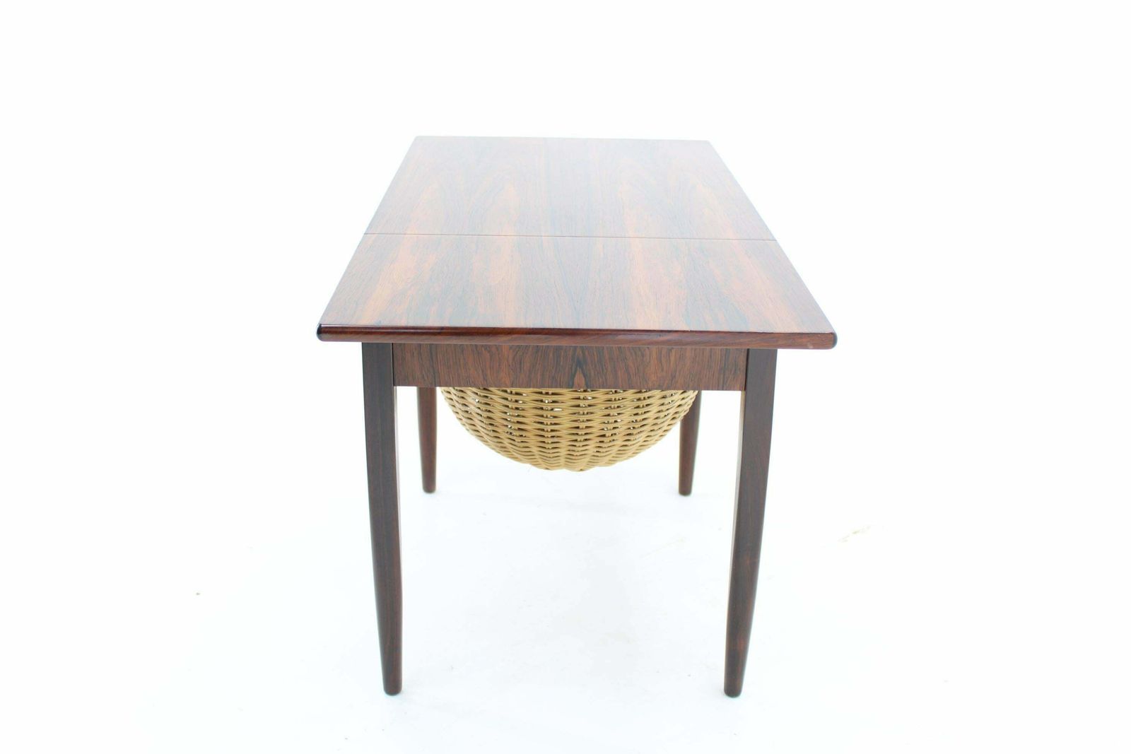 photo for sale 1960s Johannes Andersen Palisander Folding Sewing Table By Silkeborg, Denmark