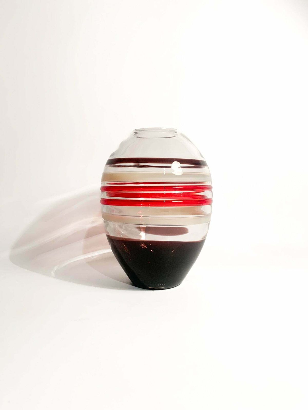 Murano Glass Vase By Carlo Moretti Reina Model 2008