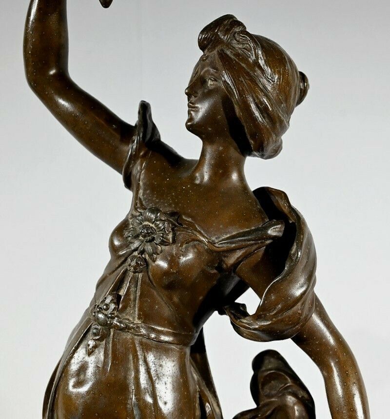581.45161287 Sculpture “Science”, By A. Moreau – Late 19th Century photo