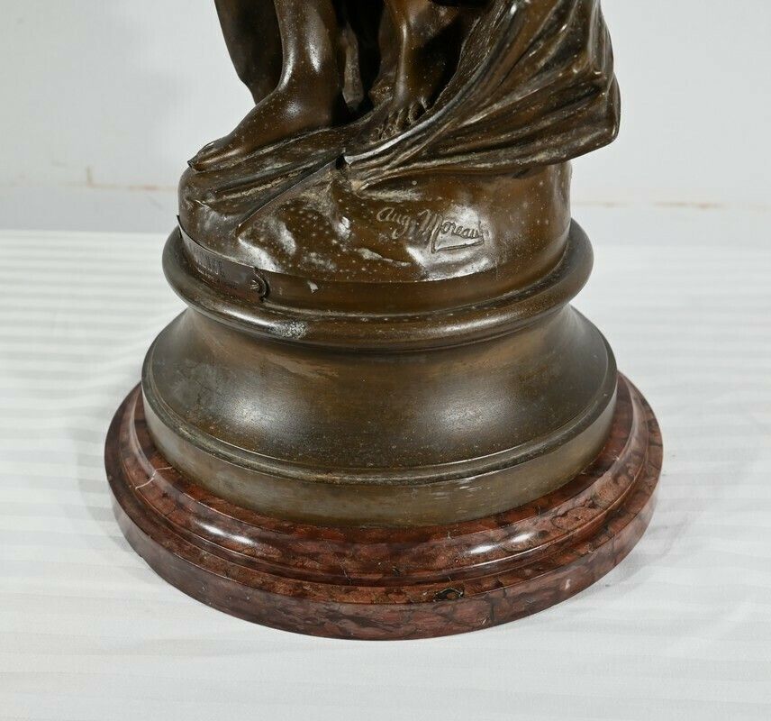 photo buy Sculpture “Science”, By A. Moreau – Late 19th Century