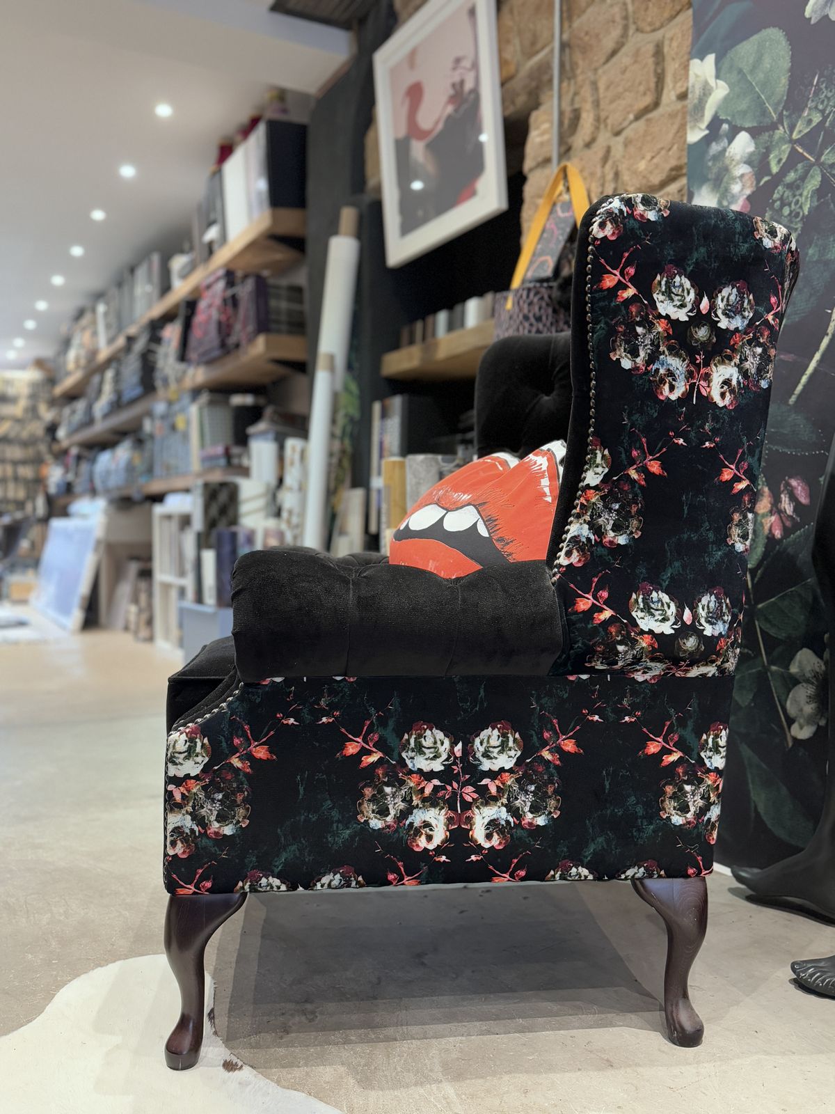 Bespoke Upholstered Chesterfield High Back Armchair photo furniture