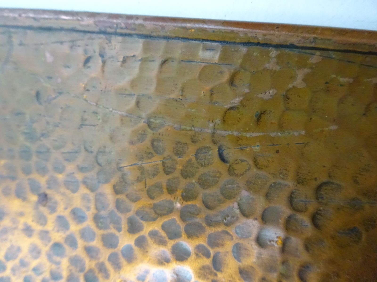 Antique Copper Fingerplate Early 1900s photo vintage