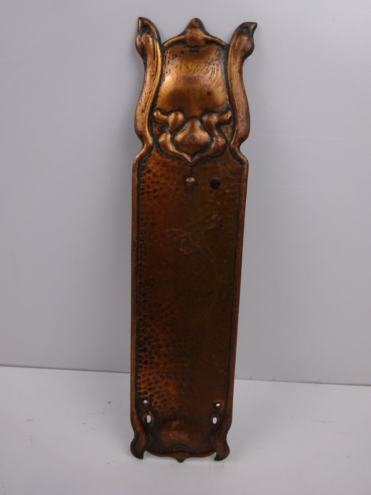 Antique Copper Fingerplate Early 1900s