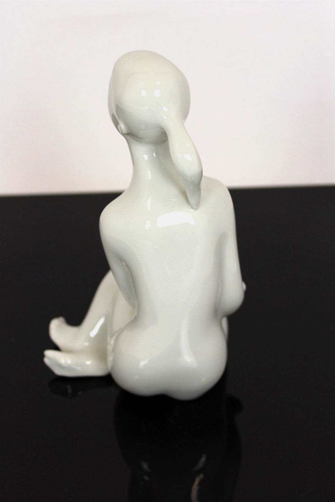 Figurine Of A Naked Woman, Royal Dux, Czechoslovakia, 1960s photo for sale
