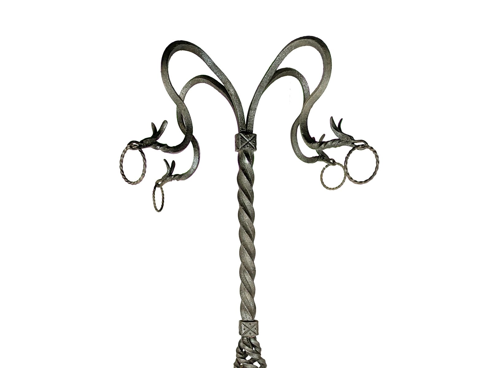 1350.0 Hand Crafted Wrought Iron Pedestal From The Early 1900s Attributed To Alessandro Mazzucotelli photo