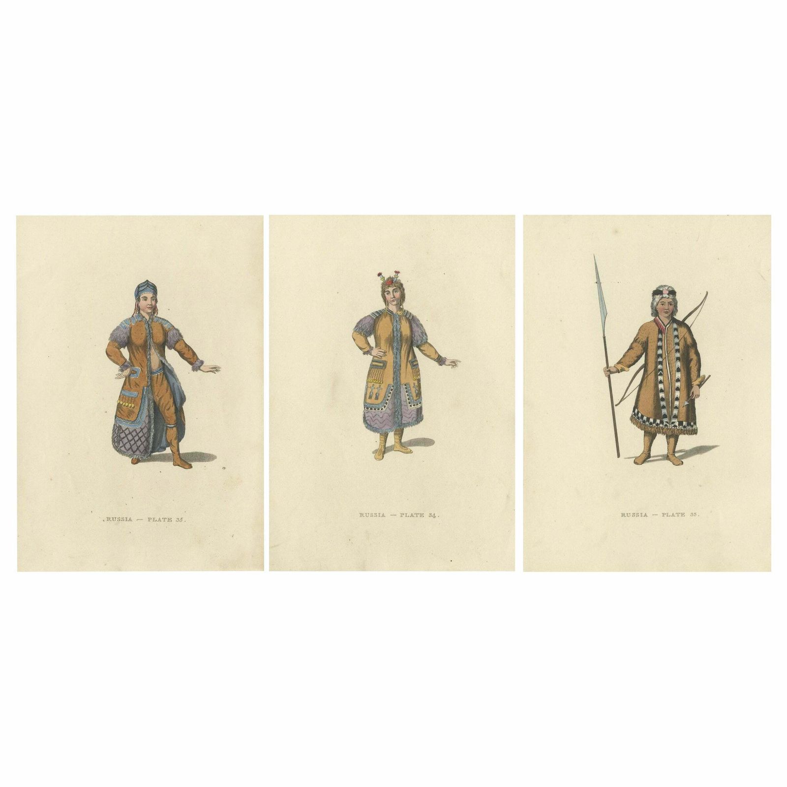 Engravings Depicting The Dress And Manners Of The Yakouti Tribes In Russia, 1814