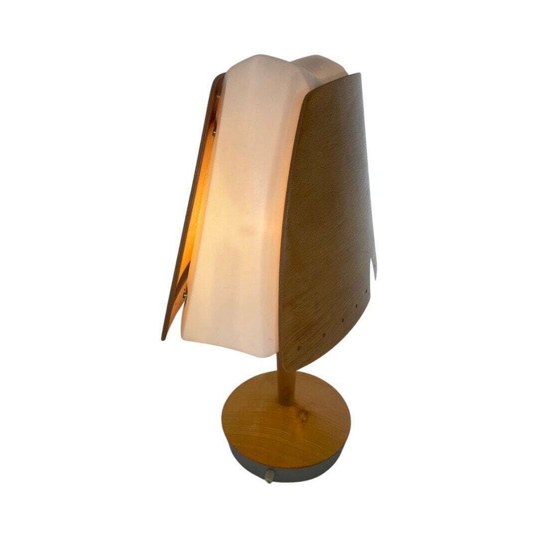 Soren Eriksen   Lucid   Table Lamp Model 'Culot'   Plywood, Plastic And Aluminum (Two In Stock) photo 284.0