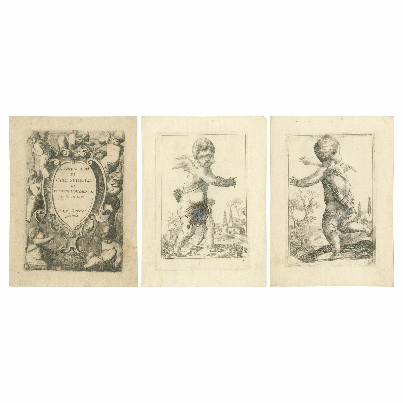 Cherubic Mischief: A Rare Baroque Collection, Circa 1620