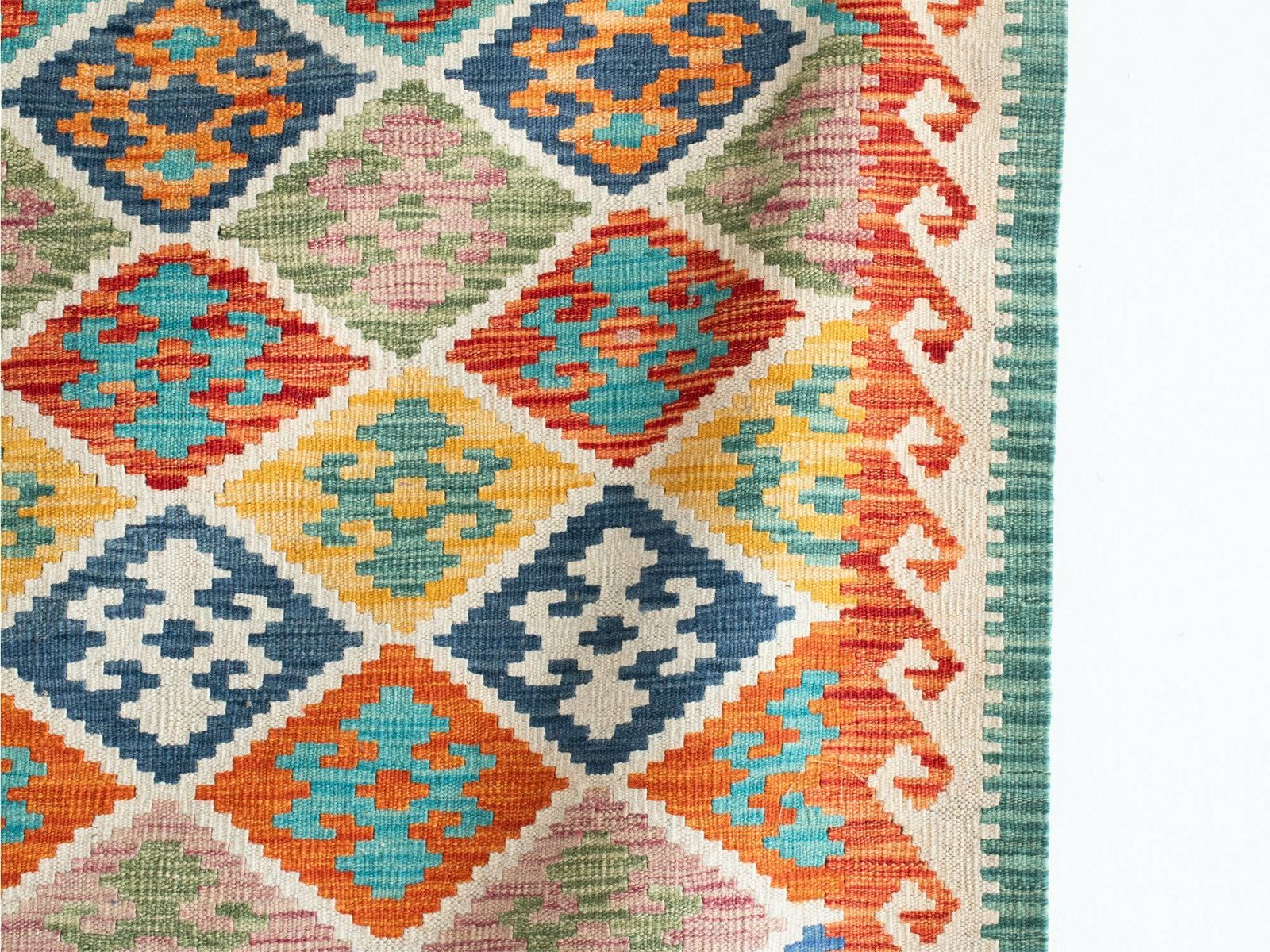 Geometric Afghan Kilim, Oriental photo for sale