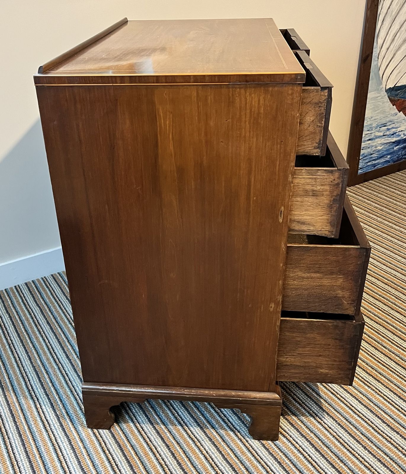 Mahogany Chest Of Drawers photo vintage