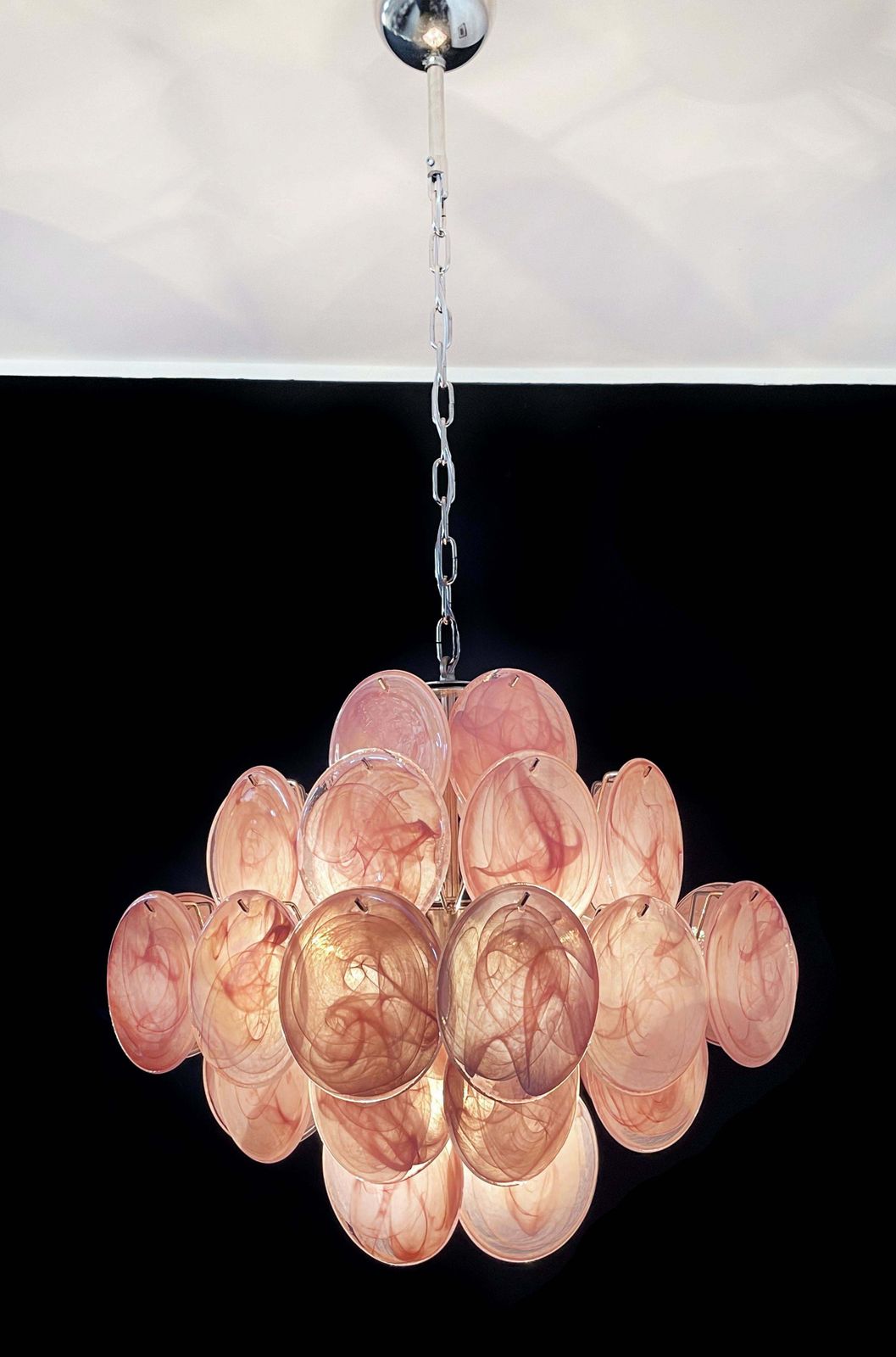 1780.0 Disc Murano Glass Chandelier By Vistosi Style photo