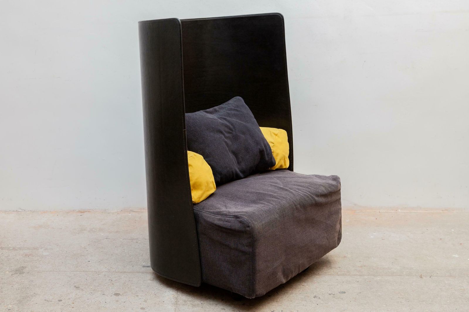 High Back Lounge Chair By De Pas, D'urbino And Lomazzi For Zanotta Model "Campo" photo furniture