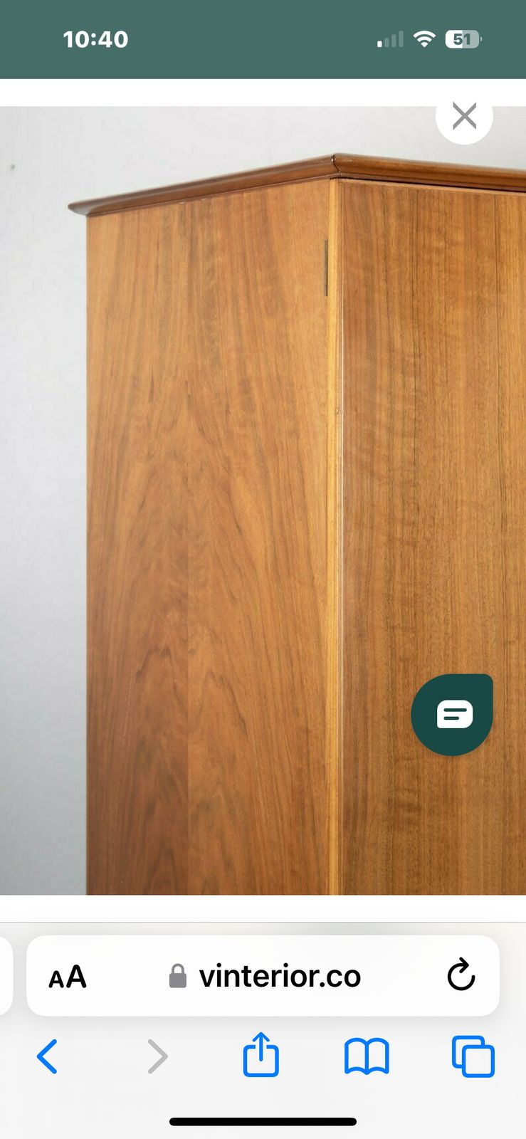 Alfred Cox Mid Century Walnut Triple Wardrobe photo buy