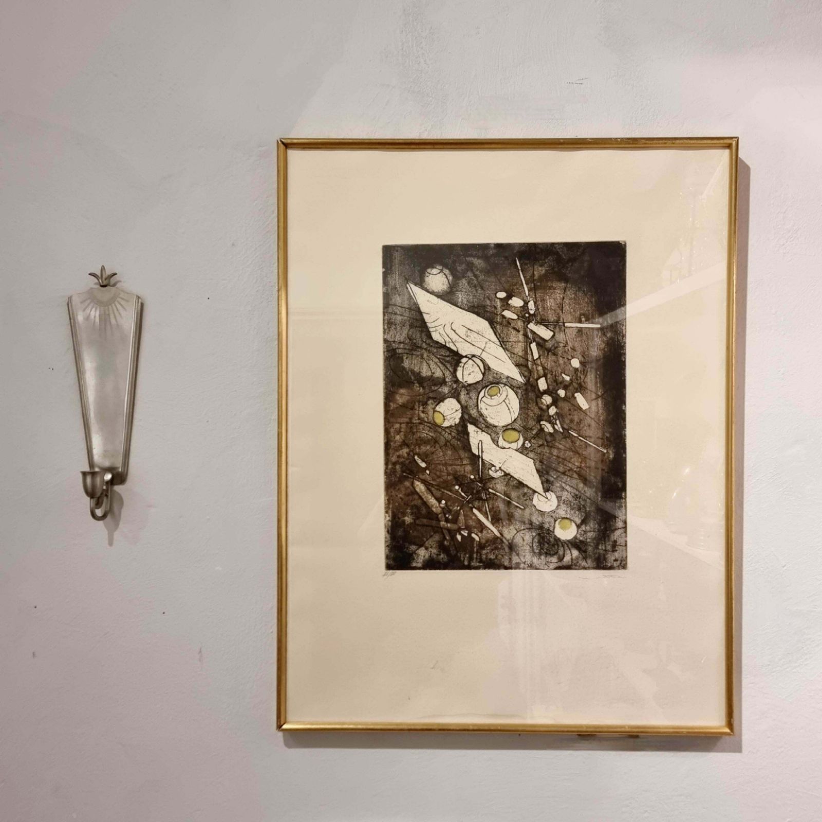 Roberto Matta, Aquatint, 1970s "Come Detta Dentro Vo Significado" No35 photo furniture