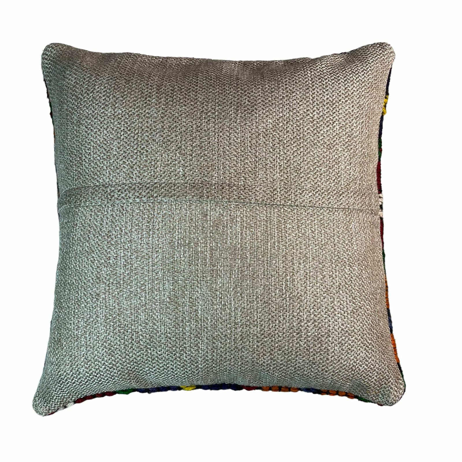 Etnische Kilim Kussen, 45x45 Cm Kussenhoes, Bohemian Kilim Kussen, Handgeweven Kilim Kussen, Sierkussen Voor Bank, Meditatie Kilim Hoes photo for sale