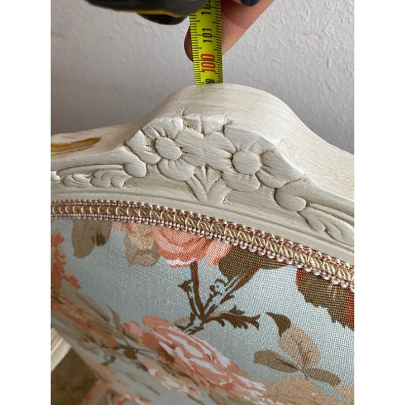 Contemporary Ivory And Pink Floral Chair photo furniture