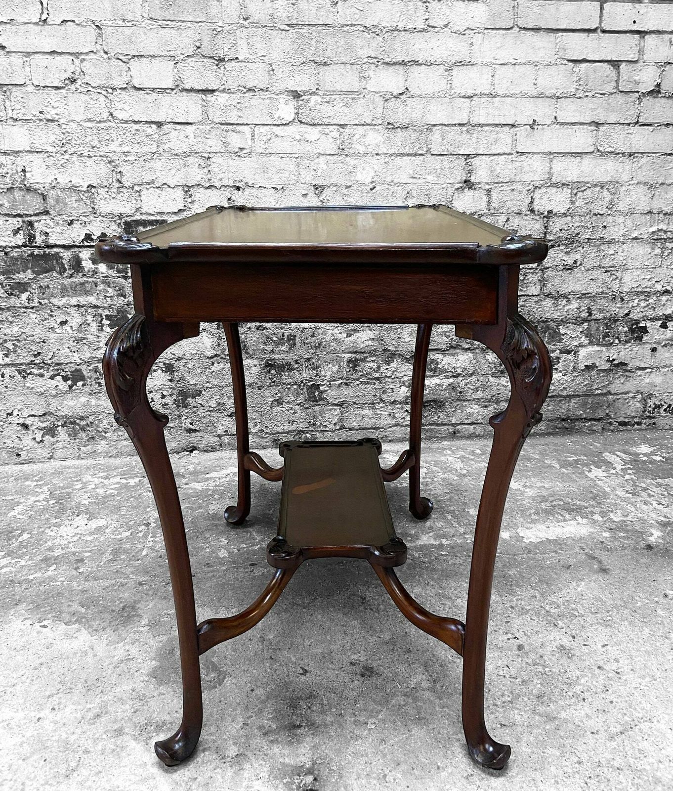photo furniture Antique Side Table / English, Edwardian Circa 1910 / Carved Details / Free Delivery