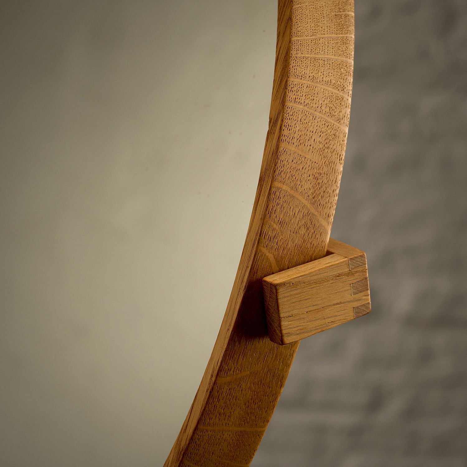 Oak And Metal Table Mirror By Uno And östen Kristiansson, Sweden, 1960s photo Home Decor