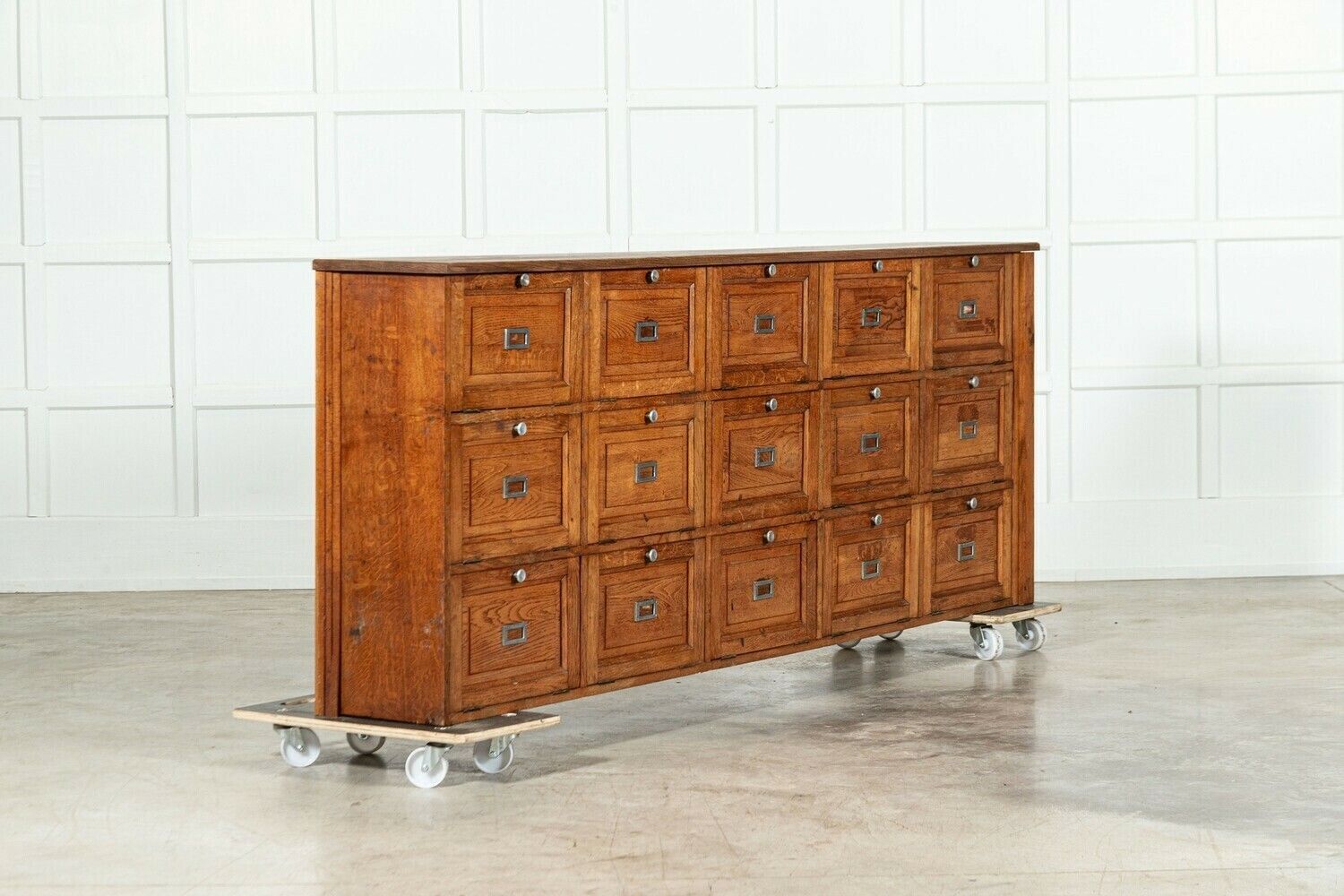 Large French Oak Haberdashery Drawers / Cabinet / Console photo for sale