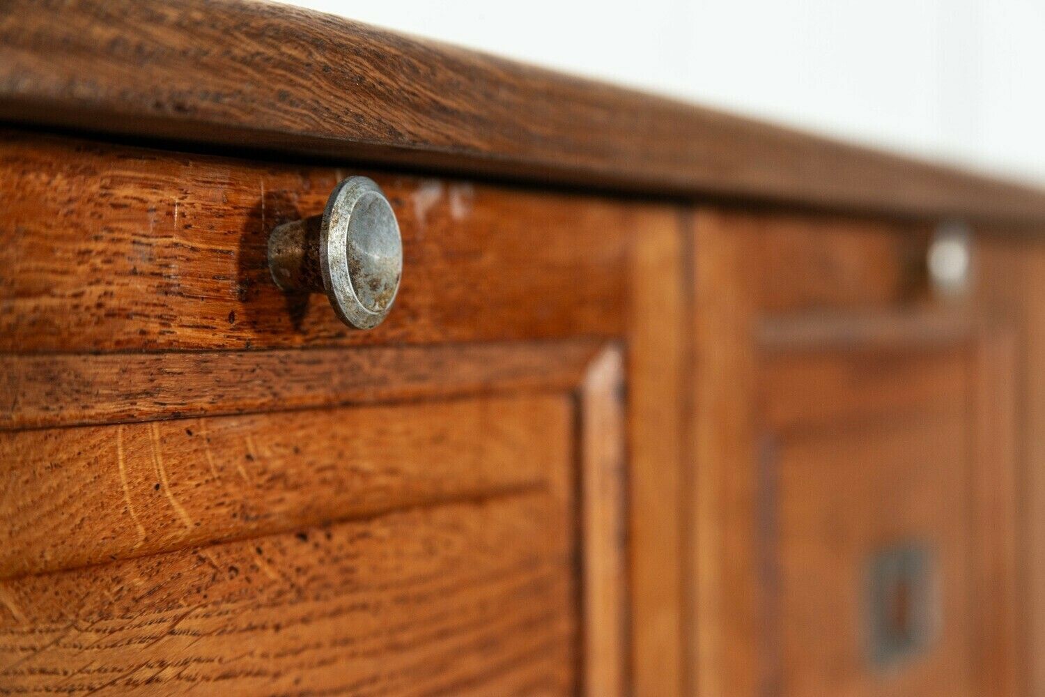 photo vinterior Large French Oak Haberdashery Drawers / Cabinet / Console