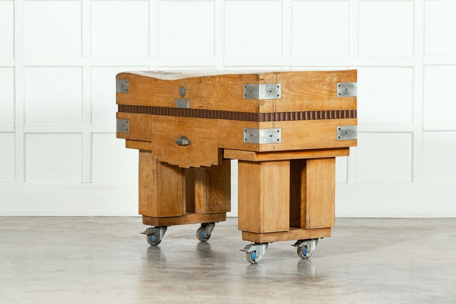 French Maple Butchers Block Counter Table photo Furniture