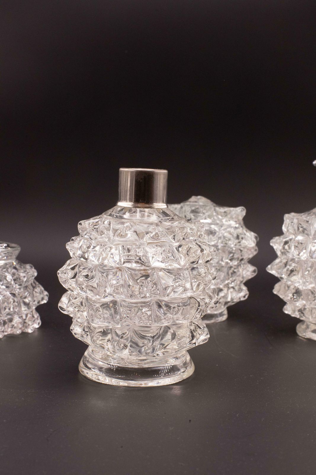 photo for sale Set Of 4 Ercole Barovier Rostrato Murano Italian Glass Vase For Barovier & Toso