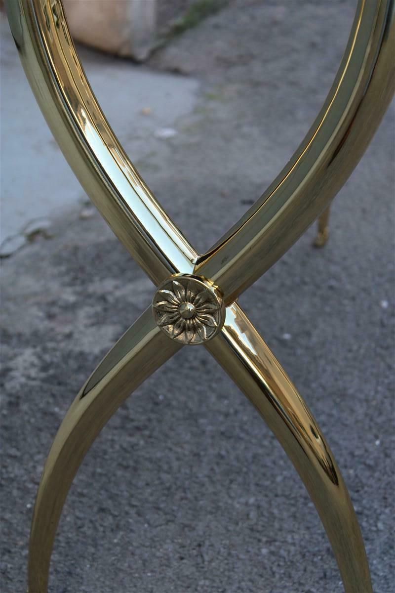 Neoclassical Console Paolo Buffa Design 1950 Italy Brass Marble Wood photo buy