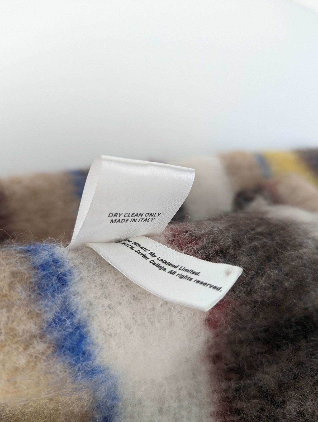 photo furniture Javier Calleja X Mira Mikati "No Way" Textile Art Scarf Limited 17 Units