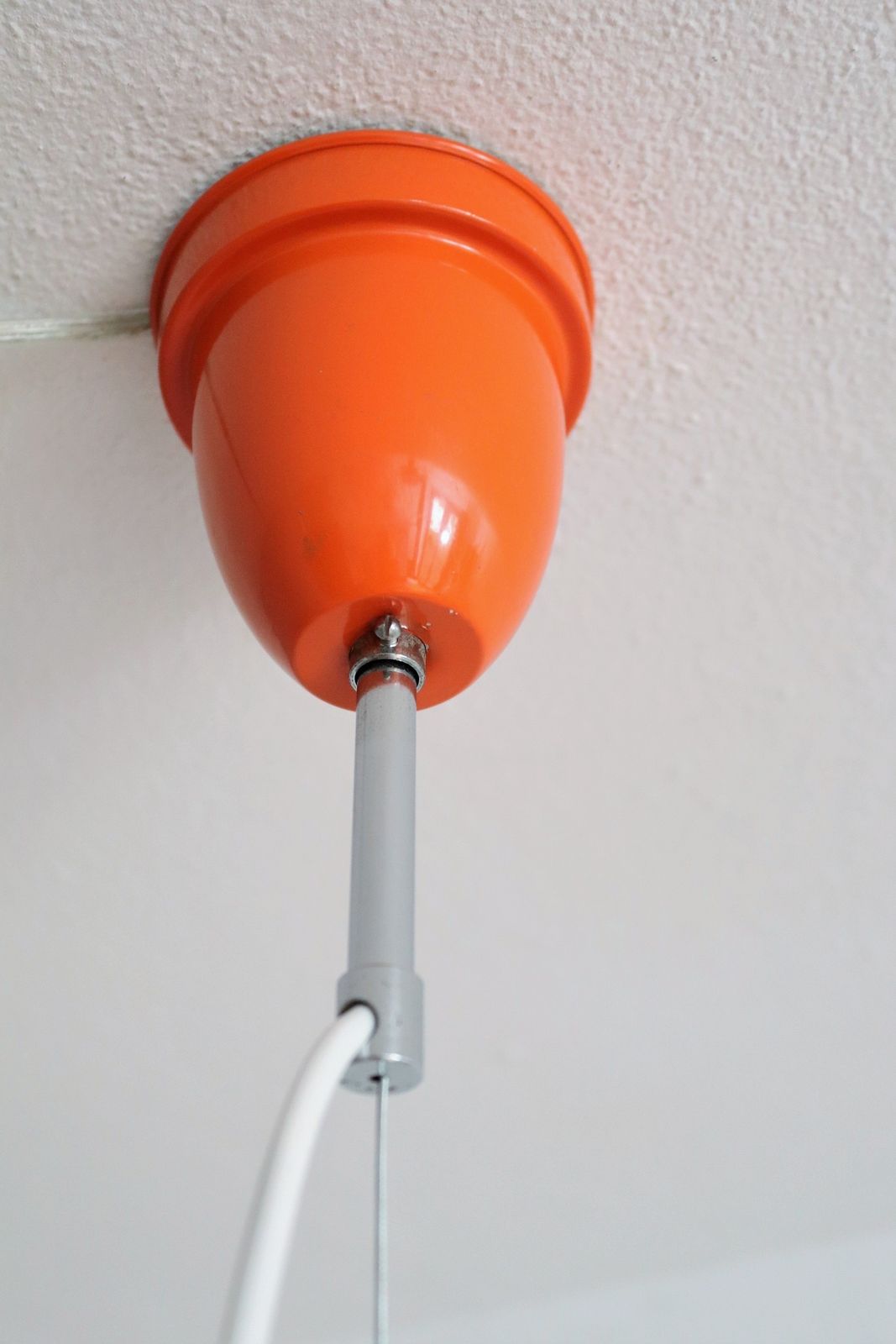 Italian Midcentury Pendant Lamp From The Space Age In Glass And Aluminium, 1960s photo buy