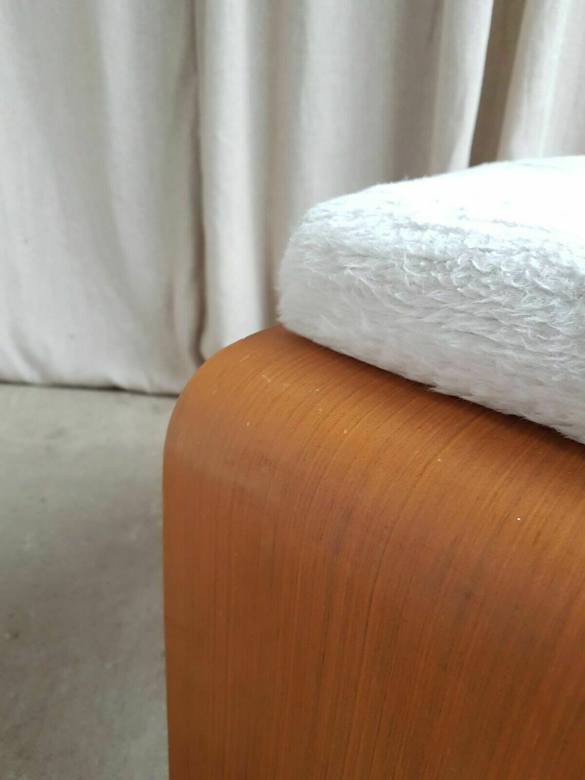 photo furniture Vtg Mid Century Bentwood Footstool Stool Retro Danish Scandi Modernist R409