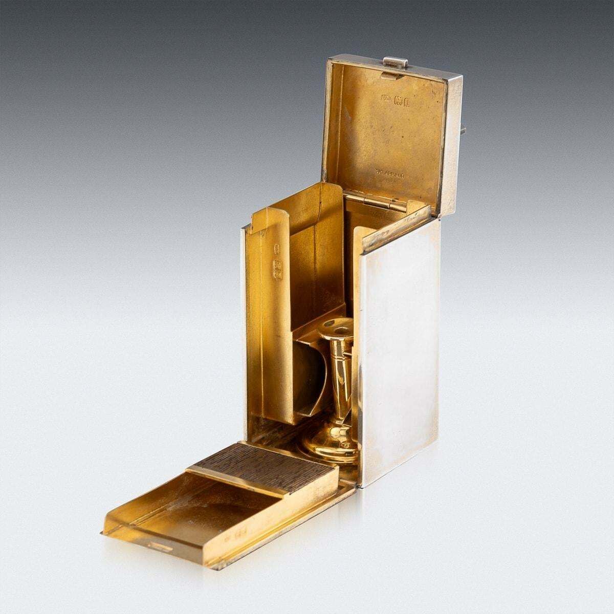 Antique 20thc Royal Solid Silver Desk Compendium, William Hurcomb C.1904 photo Home Decor