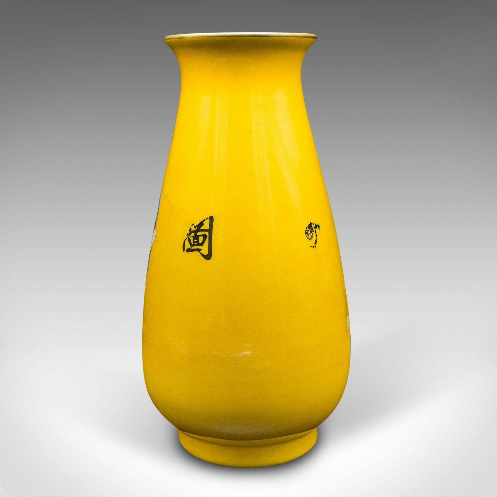 Pair Of Vintage Character Vases, Chinese, Ceramic, Baluster Urn, Art Deco, 1940 photo 985.0