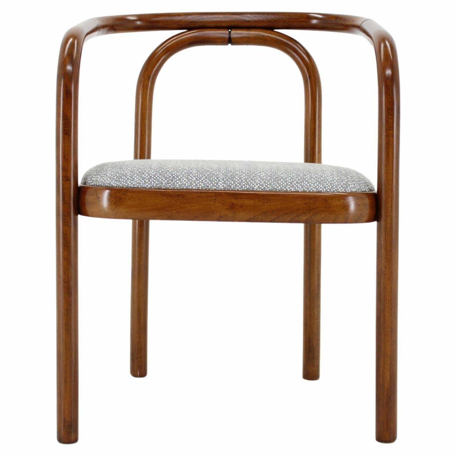 1970s Antonin Suman Chair By Ton In Zinc Fabric