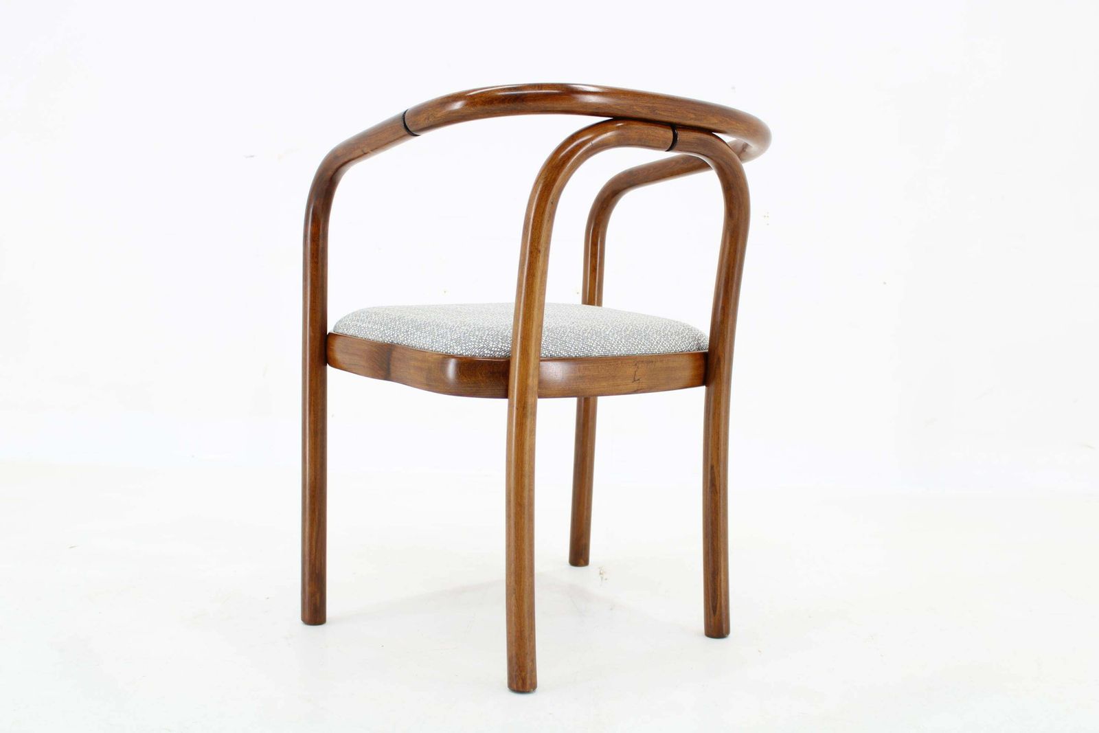 1970s Antonin Suman Chair By Ton In Zinc Fabric photo Furniture