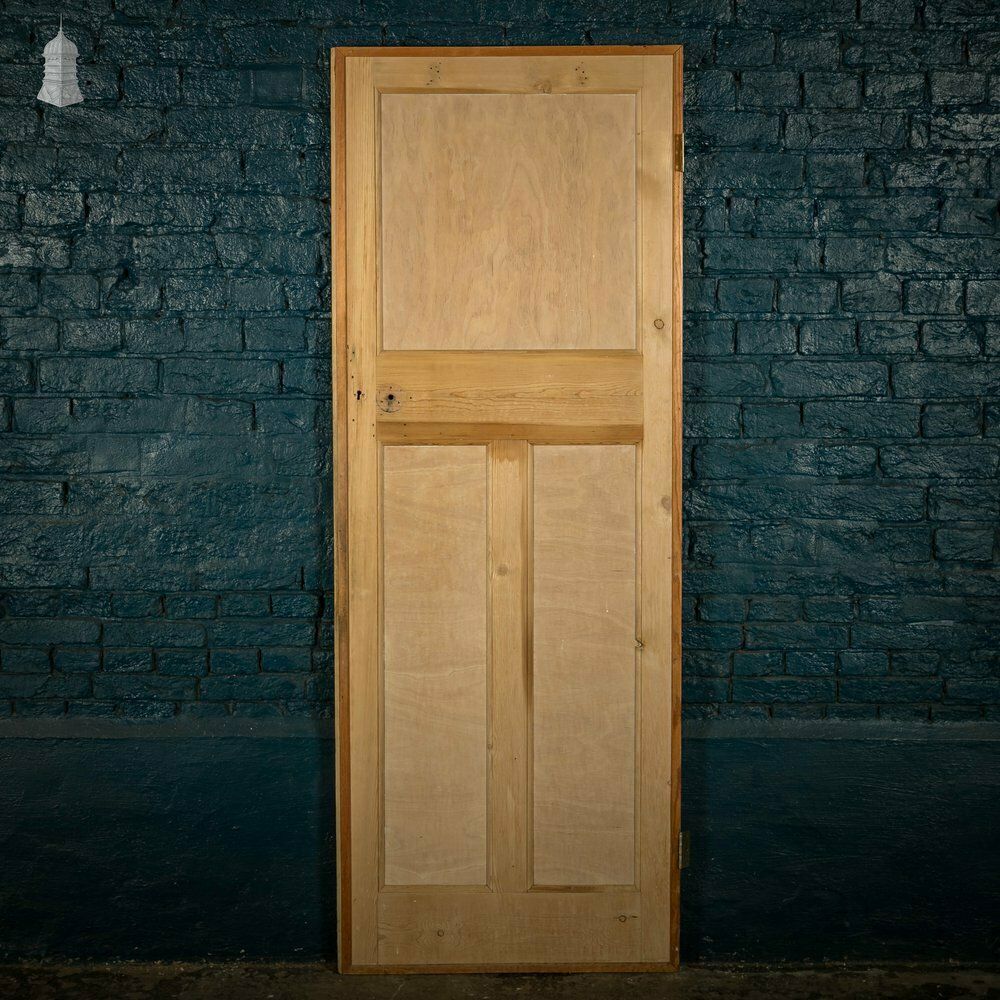 Pine Panelled Door, Moulded 3 Panel