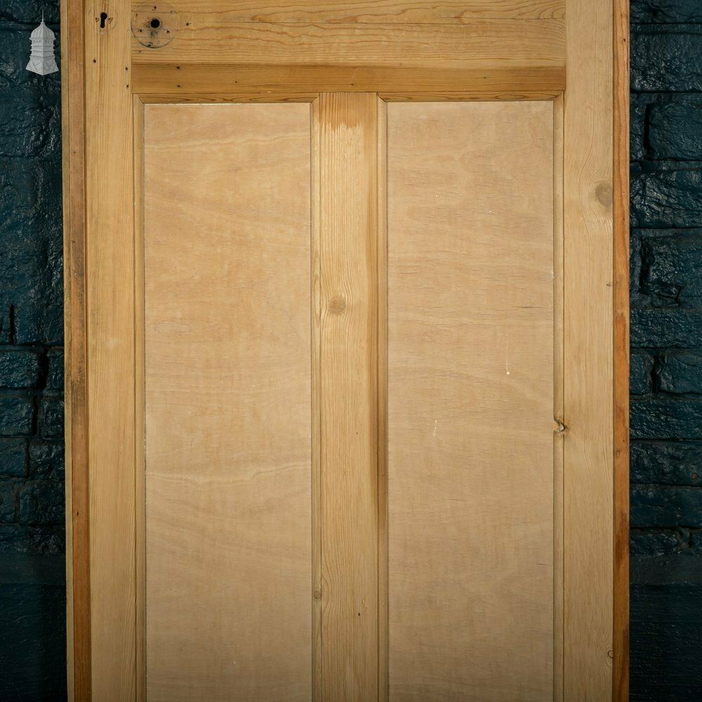 Pine Panelled Door, Moulded 3 Panel photo vintage